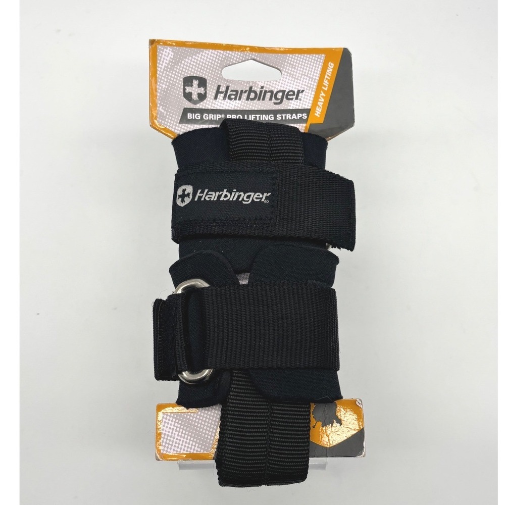 Harbinger Big Grip Pro Lifting Straps Heavy Weight Training Wrist Support‎